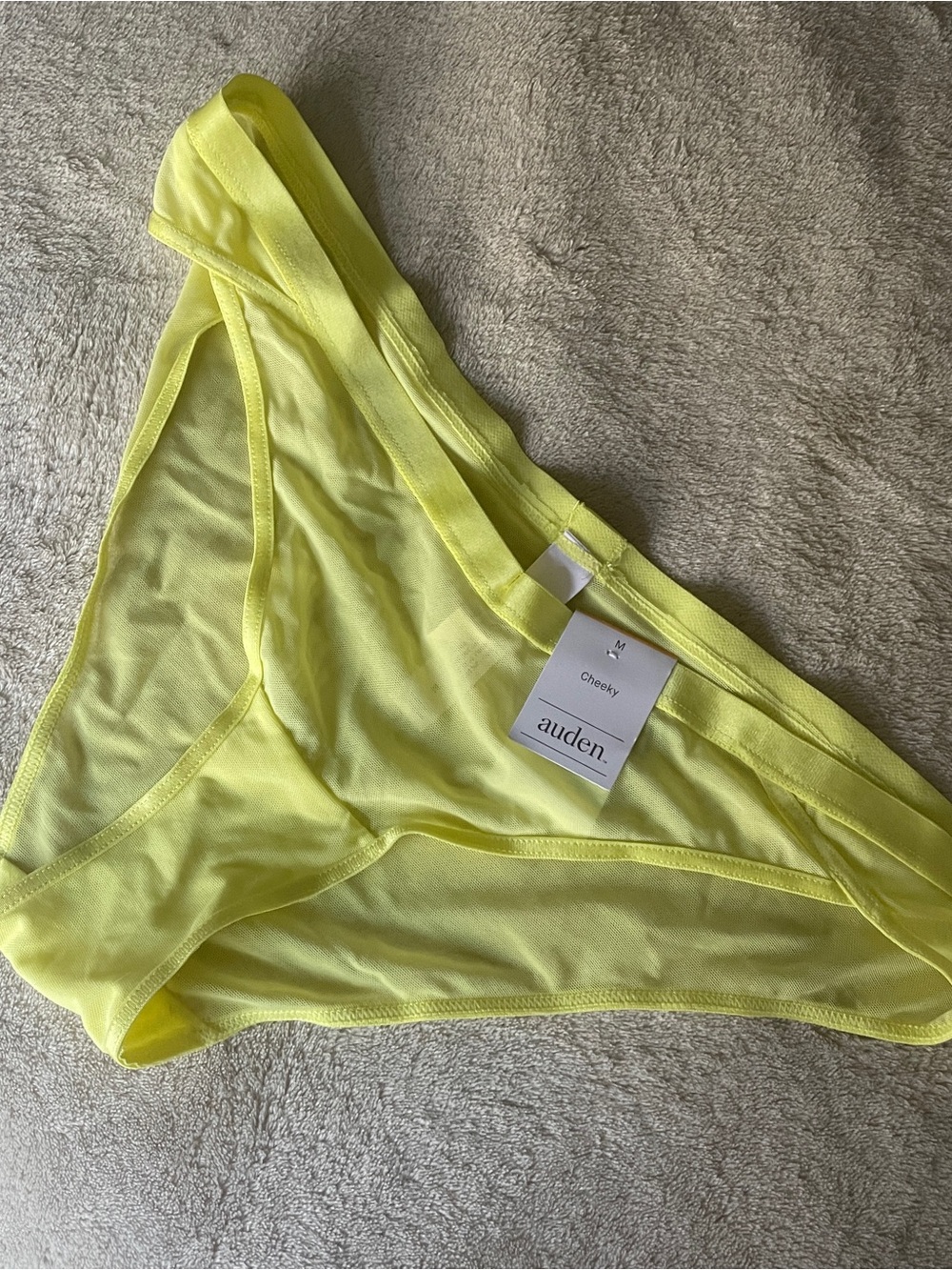 Auden Women's Cheeky Panty - Neon Yellow